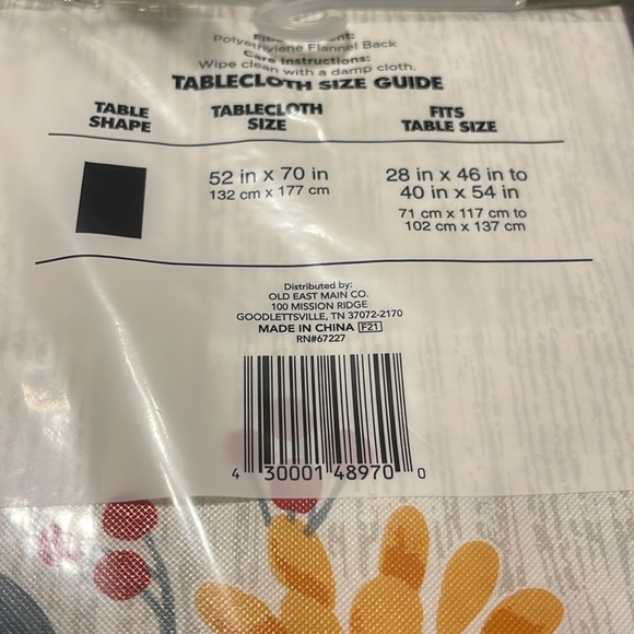 🐣Perfect Harvest Tablecloths Bundle (2) - Picture 6 of 6